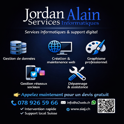 Logo de SIAJ, Services Informatiques Alain Jordan